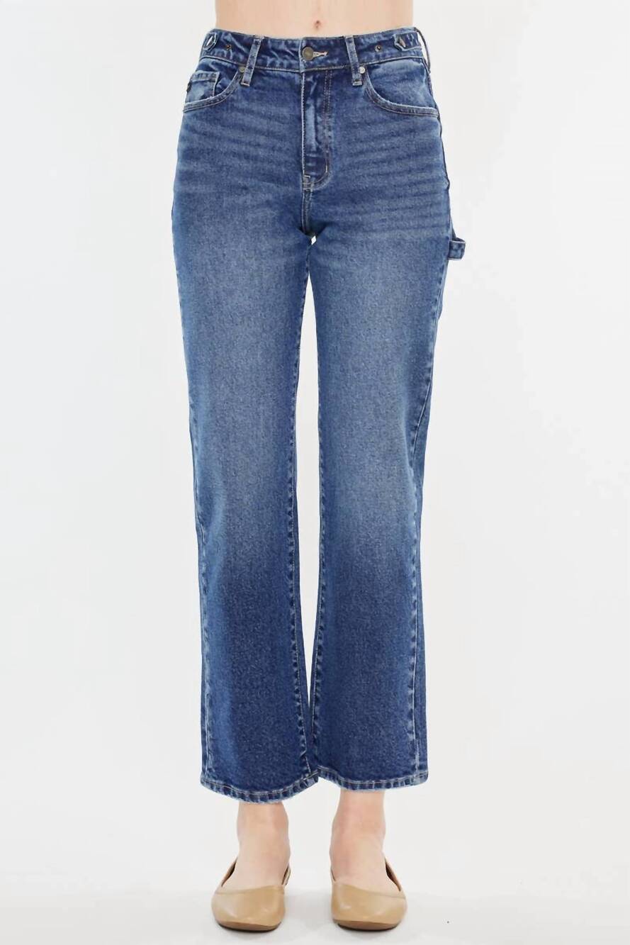 NEW KANCAN high rise true straight jeans in medium